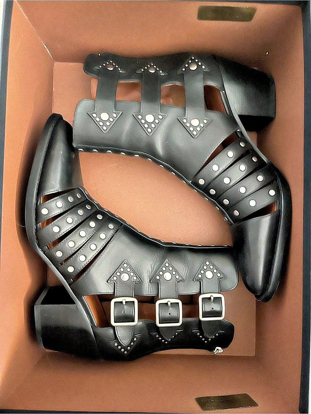 Coach Phoebe STD BTE LTR Studded Ankle Boots in Black US 8 B Like New